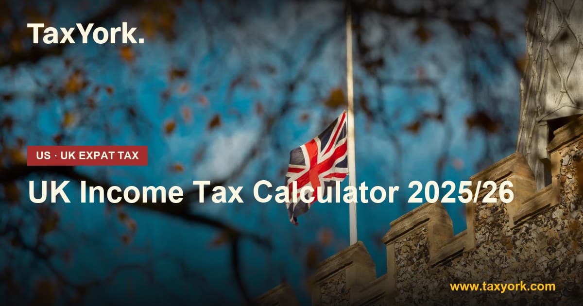UK Income Tax Calculator 2025/26 showing take-home pay, National Insurance and the 60% tax trap — TaxYork