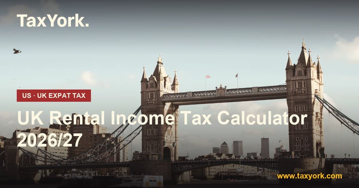 UK Rental Income Tax Calculator 2026/27 showing Section 24 relief and the non-resident landlord scheme — TaxYork